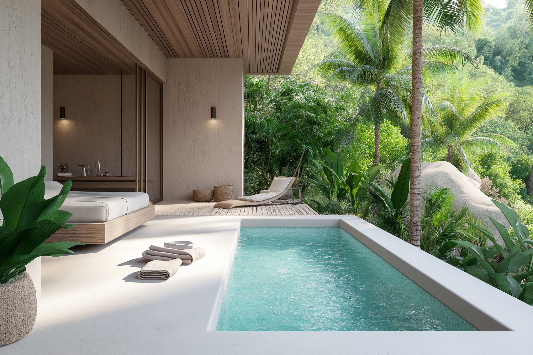 A quiet material detail inside a managed Koh Samui property